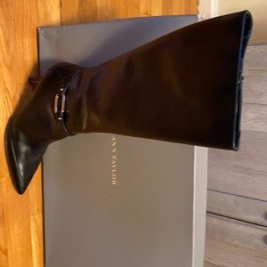 Ann Taylor heeled boots. Black, Size 8